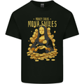 Money Talks Mona Lisa Smiles Cash Hustle Kids T-Shirt Childrens Black