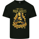 Money Talks Mona Lisa Smiles Cash Hustle Mens Cotton T-Shirt Tee Top Black