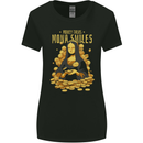 Money Talks Mona Lisa Smiles Cash Hustle Womens Wider Cut T-Shirt Black