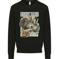Money Talks Skeleton Hand Cash Hustle Mens Sweatshirt Jumper Black