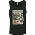 Money Talks Skeleton Hand Cash Hustle Mens Vest Tank Top Black