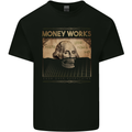 Money Works Cash Over Everything Hustle Kids T-Shirt Childrens Black