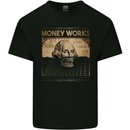 Money Works Cash Over Everything Hustle Mens Cotton T-Shirt Tee Top Black