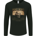 Money Works Cash Over Everything Hustle Mens Long Sleeve T-Shirt Black