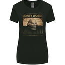 Money Works Cash Over Everything Hustle Womens Wider Cut T-Shirt Black