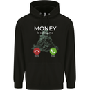 Money is Calling Hustle Childrens Kids Hoodie Black