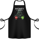 Money is Calling Hustle Cotton Apron 100% Organic Black