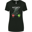 Money is Calling Hustle Womens Wider Cut T-Shirt Black