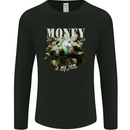 Money is My Jam Cash Hustle Mens Long Sleeve T-Shirt Black