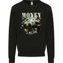 Money is My Jam Cash Hustle Mens Sweatshirt Jumper Black