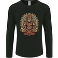 Monkey Guardian Religion Meditaition Yoga Mens Long Sleeve T-Shirt Black