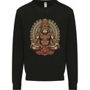 Monkey Guardian Religion Meditaition Yoga Mens Sweatshirt Jumper Black