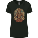 Monkey Guardian Religion Meditaition Yoga Womens Wider Cut T-Shirt Black