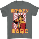 Monkey Magic Japanese Fantasy Retro MMA Mens T-Shirt 100% Cotton Charcoal