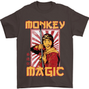 Monkey Magic Japanese Fantasy Retro MMA Mens T-Shirt 100% Cotton Dark Chocolate