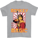 Monkey Magic Japanese Fantasy Retro MMA Mens T-Shirt 100% Cotton Sports Grey