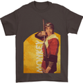 Monkey Magic Martial Arts Fantasy TV Retro Mens T-Shirt 100% Cotton Dark Chocolate