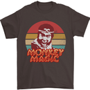 Monkey Magic Mens T-Shirt 100% Cotton Dark Chocolate
