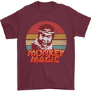 Monkey Magic Mens T-Shirt 100% Cotton Maroon