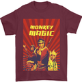 Monkey Magic Poster Mens T-Shirt 100% Cotton Maroon