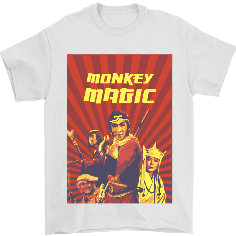 Monkey Magic Poster Mens T-Shirt 100% Cotton White