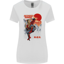 Monkey Magic Retro 70s Martial Arts TV Womens Wider Cut T-Shirt White