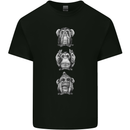 Monkeys See Hear Resist All Evil Chimp Mens Cotton T-Shirt Tee Top Black