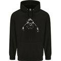 Monochrome Scuba Diver Diving Dive Childrens Kids Hoodie Black