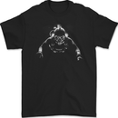 Monochrome Scuba Diver Diving Dive Mens Gildan Cotton T-Shirt Black