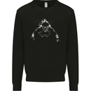 Monochrome Scuba Diver Diving Dive Mens Sweatshirt Jumper Black