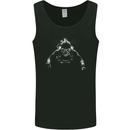 Monochrome Scuba Diver Diving Dive Mens Vest Tank Top Black