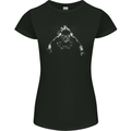 Monochrome Scuba Diver Diving Dive Womens Petite Cut T-Shirt Black
