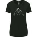 Monochrome Scuba Diver Diving Dive Womens Wider Cut T-Shirt Black