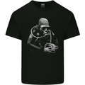 Monochrome Scuba Diving Working Diver Mens Cotton T-Shirt Tee Top Black