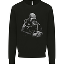 Monochrome Scuba Diving Working Diver Mens Sweatshirt Jumper Black