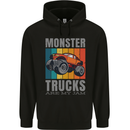 Monster Trucks are My Jam Childrens Kids Hoodie Black
