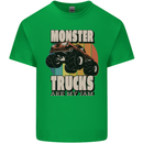 Monster Trucks are My Jam Funny Kids T-Shirt Childrens Irish Green