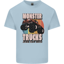 Monster Trucks are My Jam Funny Kids T-Shirt Childrens Light Blue