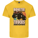 Monster Trucks are My Jam Funny Kids T-Shirt Childrens Yellow