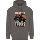 Monster Trucks are My Jam Funny Mens 80% Cotton Hoodie Charcoal