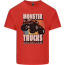 Monster Trucks are My Jam Funny Mens Cotton T-Shirt Tee Top Red