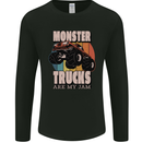 Monster Trucks are My Jam Funny Mens Long Sleeve T-Shirt Black