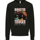 Monster Trucks are My Jam Funny Mens Sweatshirt Jumper Black