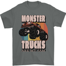 Monster Trucks are My Jam Funny Mens T-Shirt 100% Cotton Charcoal