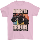 Monster Trucks are My Jam Funny Mens T-Shirt 100% Cotton Light Pink