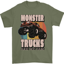 Monster Trucks are My Jam Funny Mens T-Shirt 100% Cotton Military Green