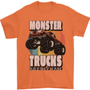 Monster Trucks are My Jam Funny Mens T-Shirt 100% Cotton Orange
