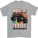 Monster Trucks are My Jam Funny Mens T-Shirt 100% Cotton Sports Grey