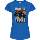 Monster Trucks are My Jam Funny Womens Petite Cut T-Shirt Royal Blue