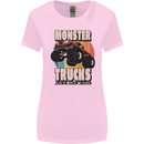 Monster Trucks are My Jam Funny Womens Wider Cut T-Shirt Light Pink